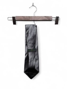 Embassy Row Gray Woven Textured Silk Necktie Classic Mens Dress Tie